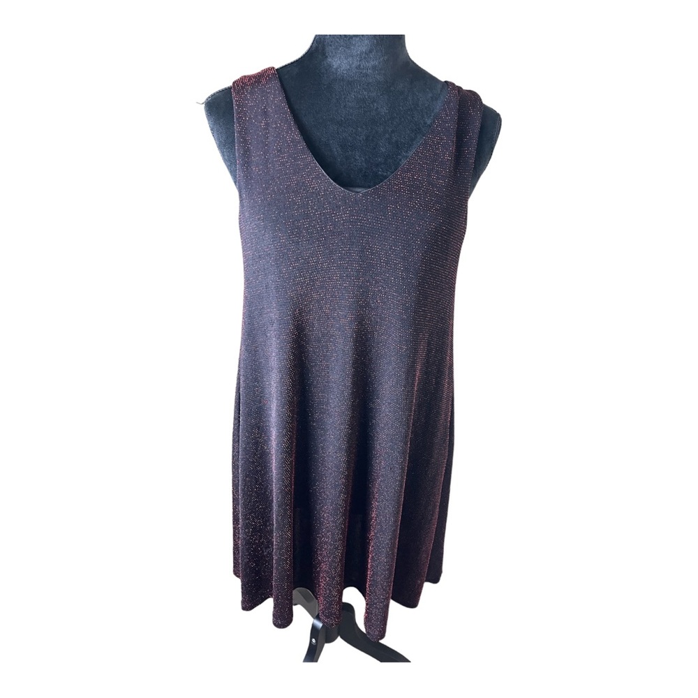 Anthropologie Everly Sleeveless Sparkle Midi Dress Size Medium - Picture 1 of 7